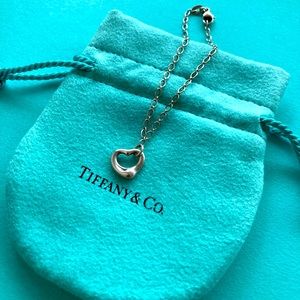 Tiffany & Co. - Elsa Peretti Sterling Silver Open Heart Chain Bracelet